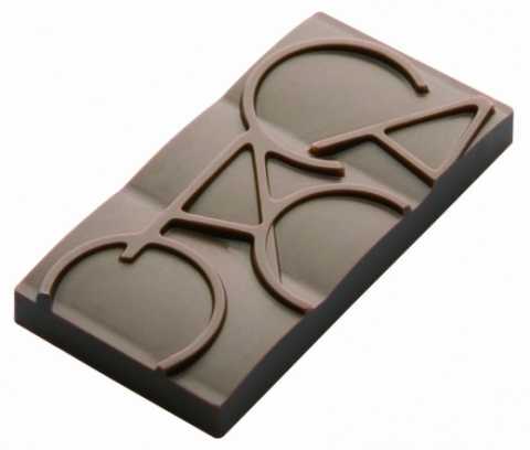 Moule Chocolat Mini-Tablette Cacao - La Boutique du Pâtissier