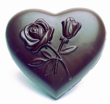 Moule Chocolat Coeur Fleur - La Boutique du Pâtissier