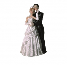 Sujet mariage robe avec roses - La Boutique du Pâtissier