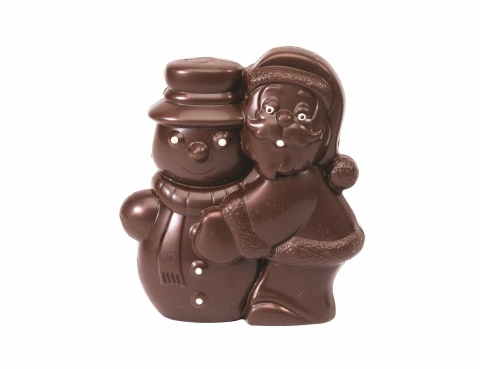 MOULE PÈRE-NOËL ET BONHOMME DE NEIGE - Moules Chocolat Noël - La