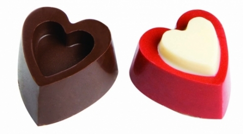 Moule Chocolat Coeurs Relief - La Boutique du Pâtissier