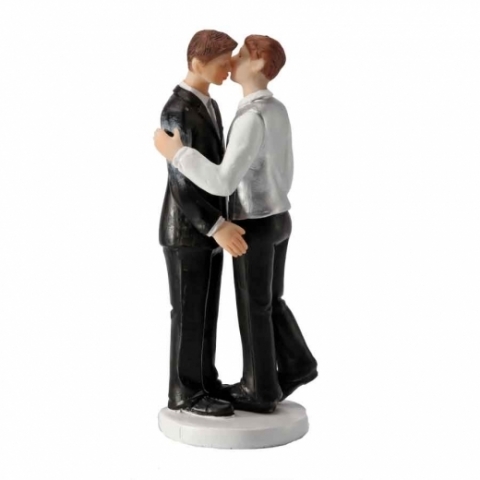 Sujet Couple Homme Gay Amoureux - La Boutique du Pâtissier