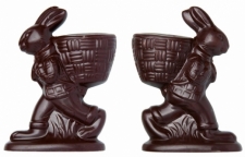 Moule Chocolat Lapin avec Panier à Garnir - La Boutique du Pâtissier